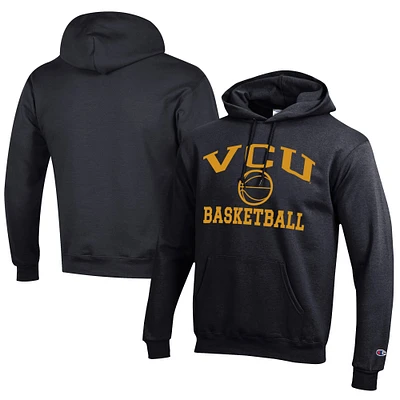 Men's Champion VCU Rams Icon Logo Basketball Eco Powerblend Pullover Hoodie