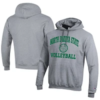Men's Champion NDSU Bison Icon Logo Volleyball Eco Powerblend Pullover Hoodie