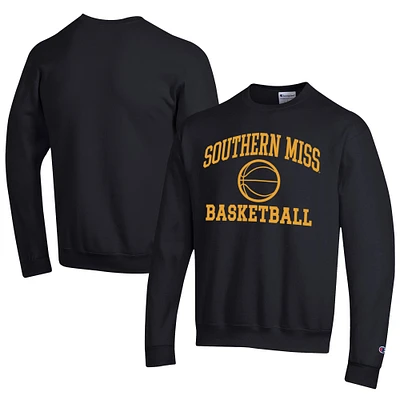 Men's Champion Southern Miss Golden Eagles Icon Logo Basketball Eco Powerblend Pullover Sweatshirt