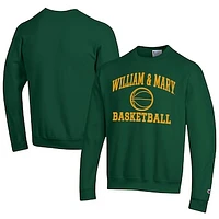Men's Champion William & Mary Tribe Icon Logo Basketball Eco Powerblend Pullover Sweatshirt