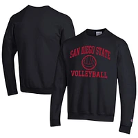 Men's Champion San Diego State Aztecs Icon Logo Volleyball Eco Powerblend Pullover Sweatshirt