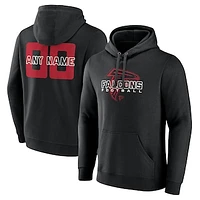 Men's Black Atlanta Falcons Stellar Personalized Name & Number Pullover Hoodie