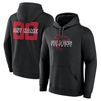 Men's Black Atlanta Falcons Stellar Personalized Name & Number Pullover Hoodie