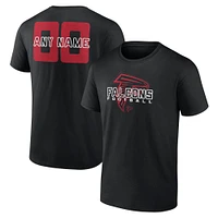 Men's Black Atlanta Falcons Stellar Personalized Name & Number T-Shirt