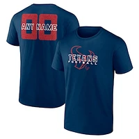 Men's Navy Houston Texans Stellar Personalized Name & Number T-Shirt