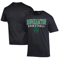 Men's Champion  Black Binghamton Bearcats Icon Logo Basketball Jersey T-Shirt