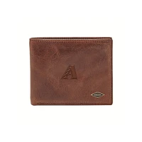 Fossil Brown Arizona Diamondbacks Ryan RFID Flip ID Bifold