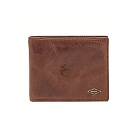 Fossil Brown Baltimore Orioles Ryan RFID Flip ID Bifold
