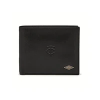 Fossil Black Minnesota Twins Ryan RFID Passcase Wallet