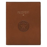 Fossil Brown Houston Astros Travel RFID Passport Case