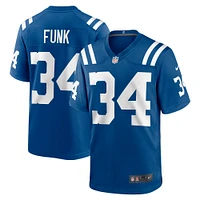 Men's Nike Jake Funk  Royal Indianapolis Colts Team Game Jersey