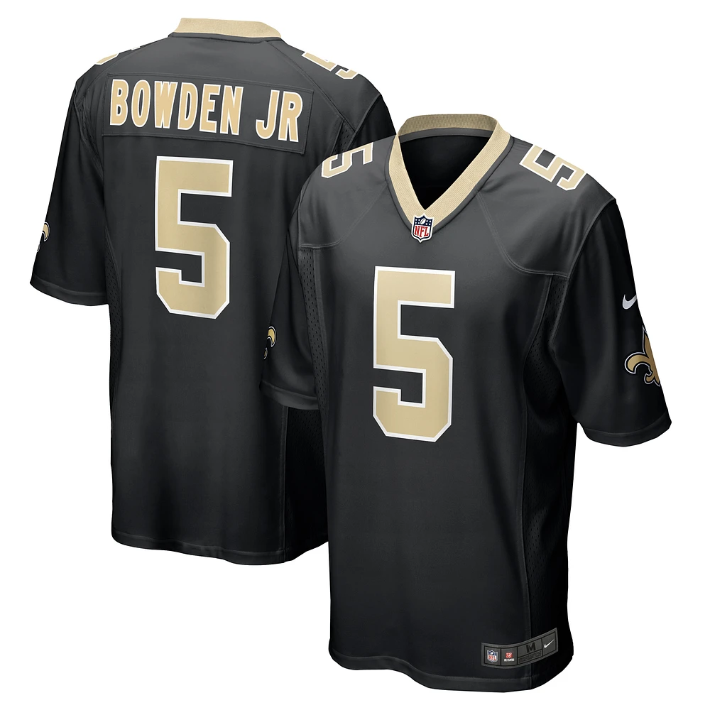 Men's Nike Lynn Bowden Jr. Black New Orleans Saints Team Game Jersey