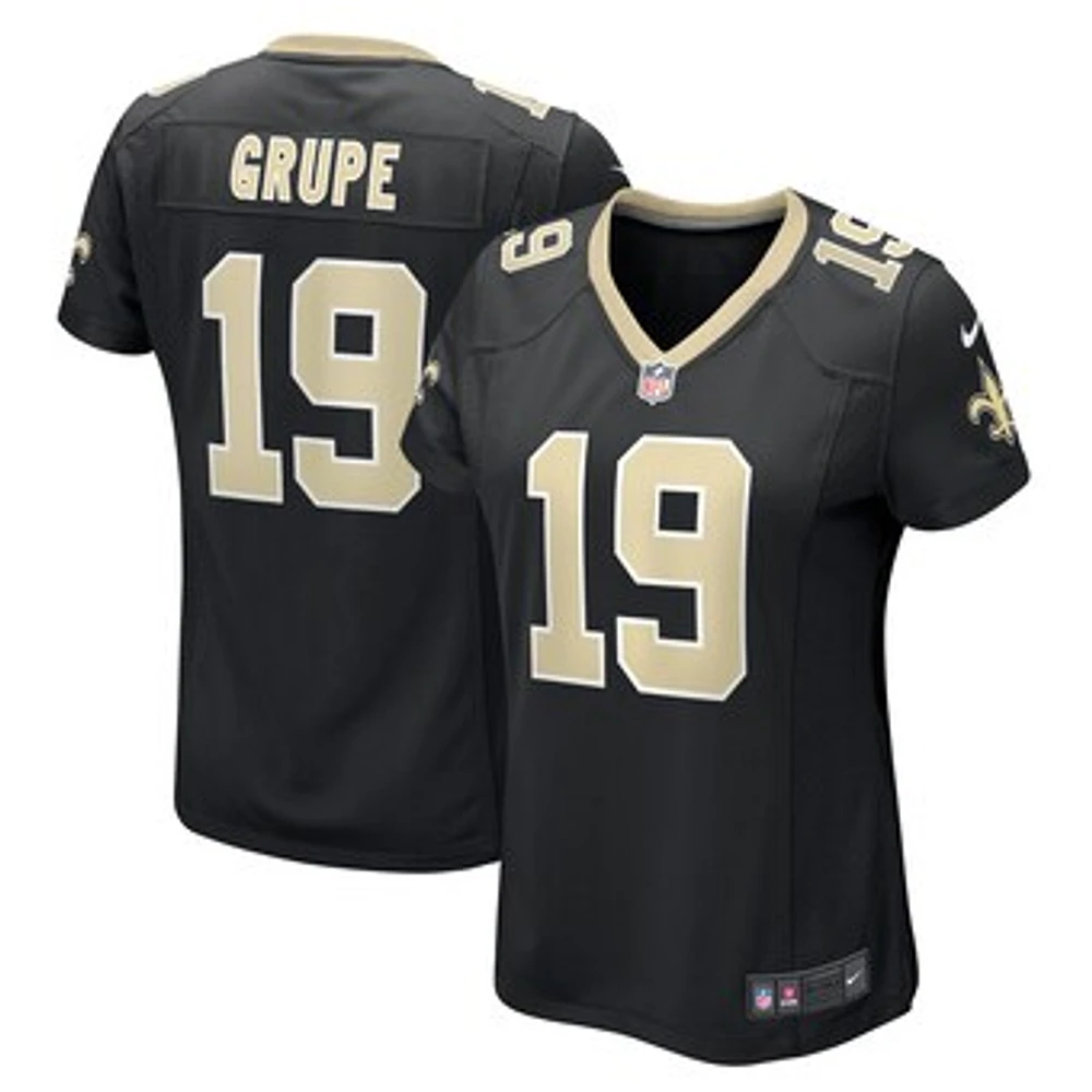 Women's Nike Blake Grupe  Black New Orleans Saints Team Game Jersey