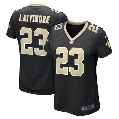 Women's Nike Marshon Lattimore  Black New Orleans Saints Team Game Jersey