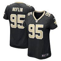 Women's Nike Jack Heflin  Black New Orleans Saints Team Game Jersey