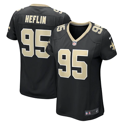 Women's Nike Jack Heflin  Black New Orleans Saints Team Game Jersey