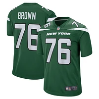 Men's Nike Duane Brown Gotham Green New York Jets Team Game Jersey