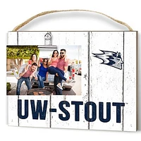 Wisconsin Stout Blue Devils 8" x 10" Weathered Clip It Frame