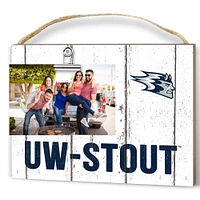 Wisconsin Stout Blue Devils 8" x 10" Weathered Clip It Frame
