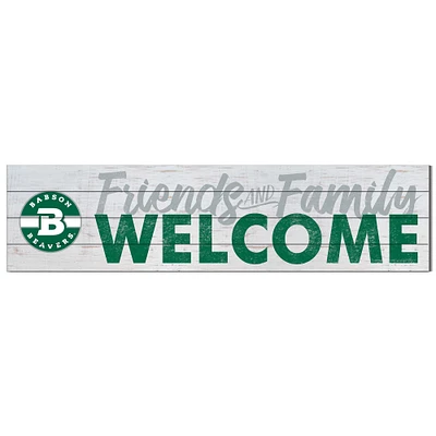 Babson Beavers 10" x 40" Friends & Family Welcome Sign