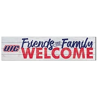 UIC Flames 10" x 40" Friends & Family Welcome Sign