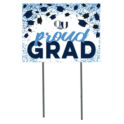 Quinnipiac Bobcats 18" x 24" Grad Hats Yard Sign