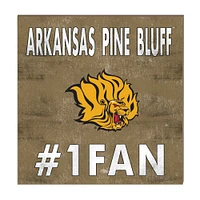 Arkansas Pine Bluff Golden Lions 10" x 10" #1 Fan Plaque