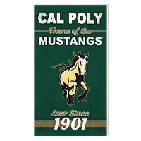 Cal Poly Mustangs 11'' x 20'' Indoor/Outdoor Home Sign