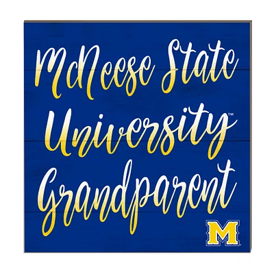 McNeese State Cowboys 10'' x 10'' Grandparent Plaque