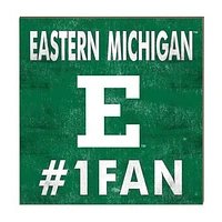 Eastern Michigan Eagles 10" x 10" #1 Fan Plaque