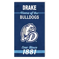 Drake Bulldogs 11'' x 20'' Indoor/Outdoor Home Sign