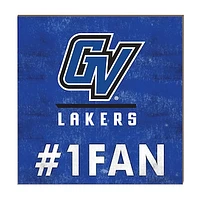 Grand Valley State Lakers 10" x 10" #1 Fan Plaque