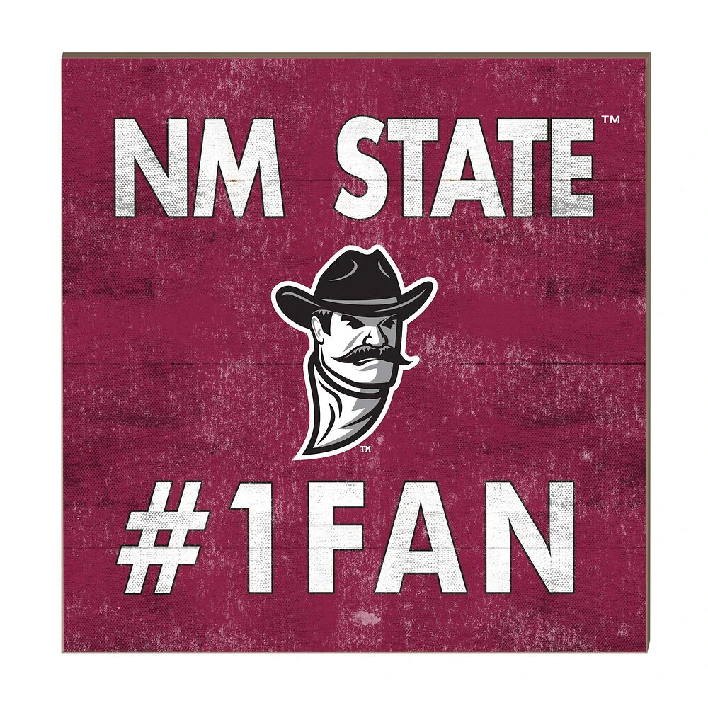 New Mexico State Aggies 10" x 10" #1 Fan Plaque