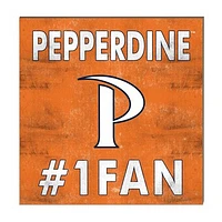 Pepperdine Waves 10" x 10" #1 Fan Plaque