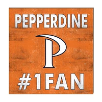 Pepperdine Waves 10" x 10" #1 Fan Plaque