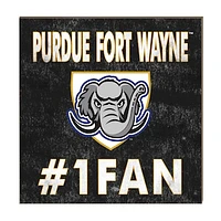Purdue Fort Wayne Mastodons 10" x 10" #1 Fan Plaque