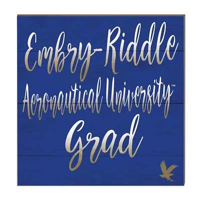 Embry-Riddle Eagles 10" x 10" Grad Plaque