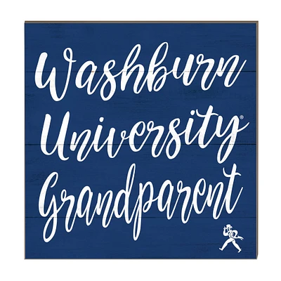 Washburn Ichabods 10'' x 10'' Grandparent Plaque