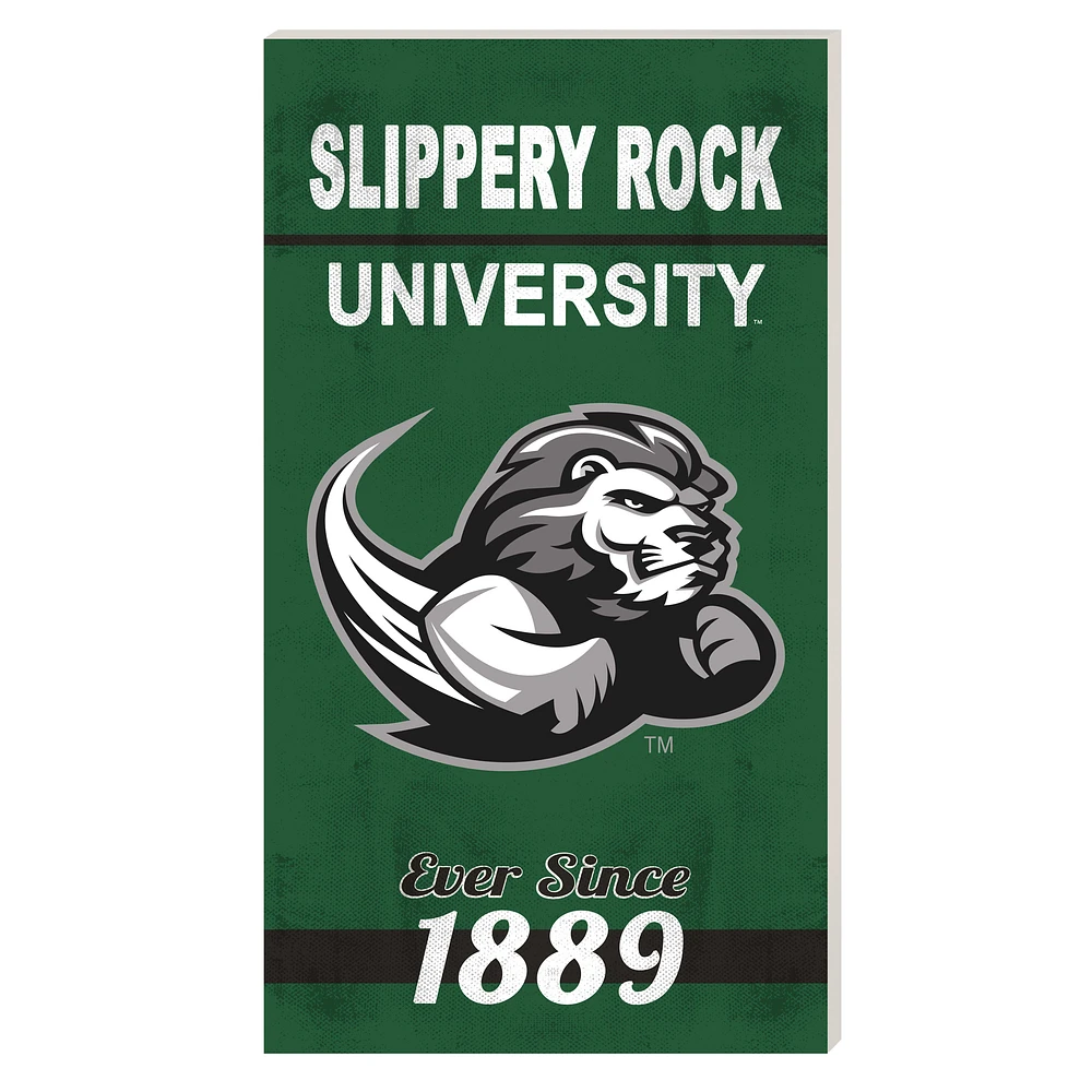 Slippery Rock Pride 11'' x 20'' Indoor/Outdoor Home Sign