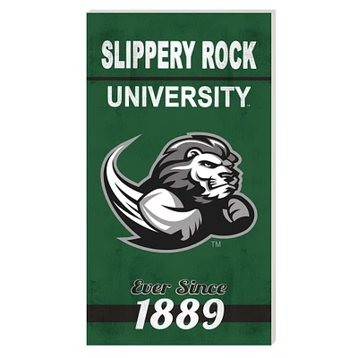 Slippery Rock Pride 11'' x 20'' Indoor/Outdoor Home Sign