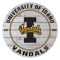 Idaho Vandals 20" Indoor/Outdoor Weathered Circle Sign