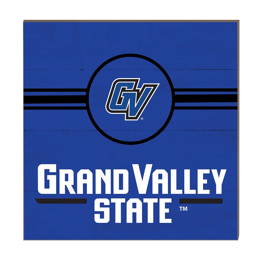Grand Valley State Lakers 10'' x 10'' Retro Team Sign