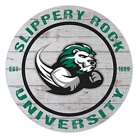 Slippery Rock Pride 20" Indoor/Outdoor Weathered Circle Sign
