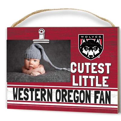 Western Oregon Wolves 8" x 10" Cutest Little Team Logo Clip Photo Frame