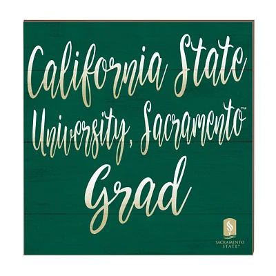 Sacramento State Hornets 10" x 10" Grad Plaque