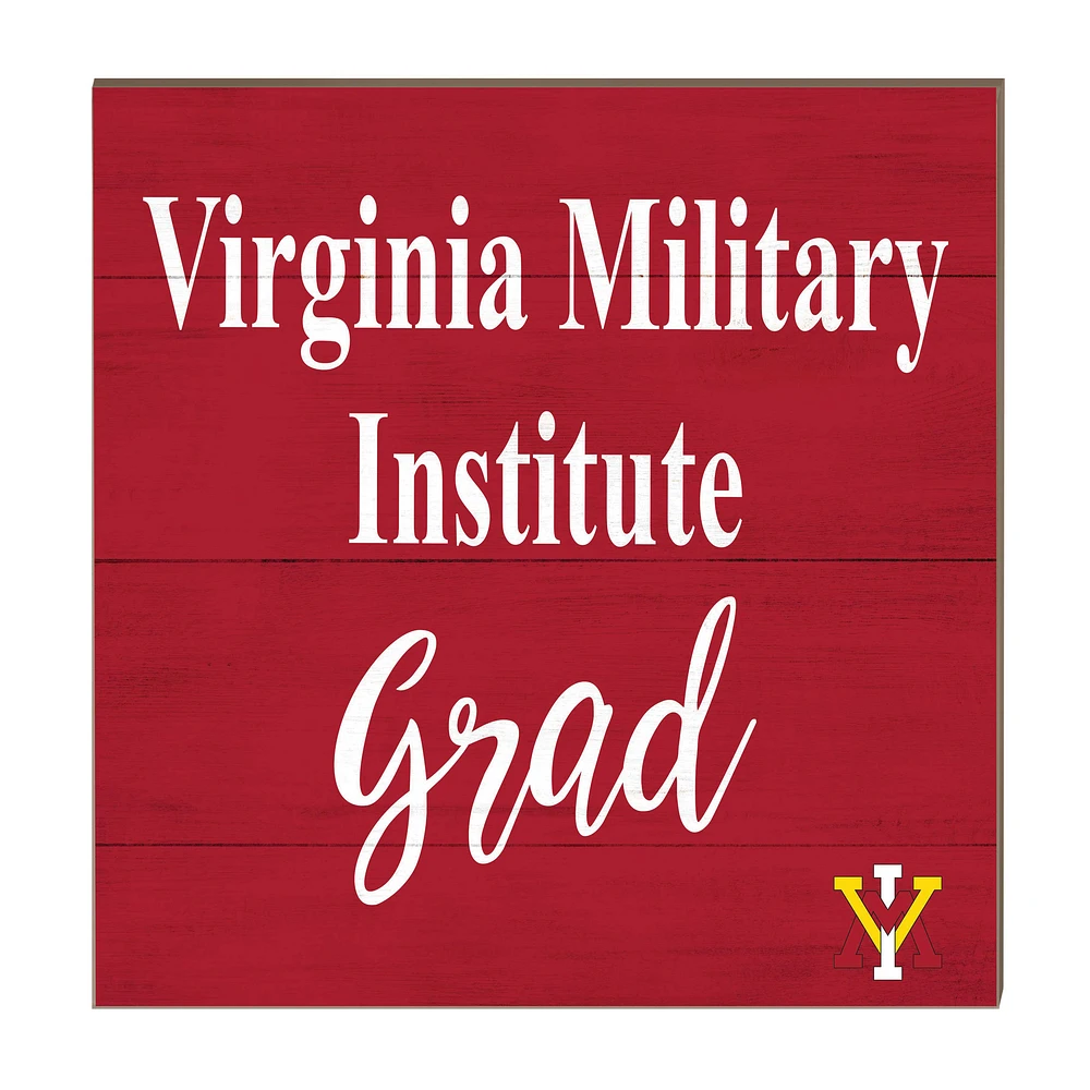 Virginia Military Institute Keydets 10" x 10" Grad Plaque