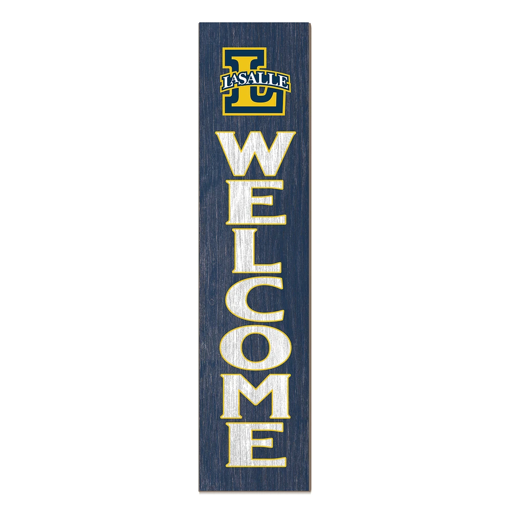 La Salle Explorers 12'' x 48'' Welcome Outdoor Leaner