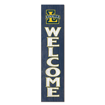 La Salle Explorers 12'' x 48'' Welcome Outdoor Leaner