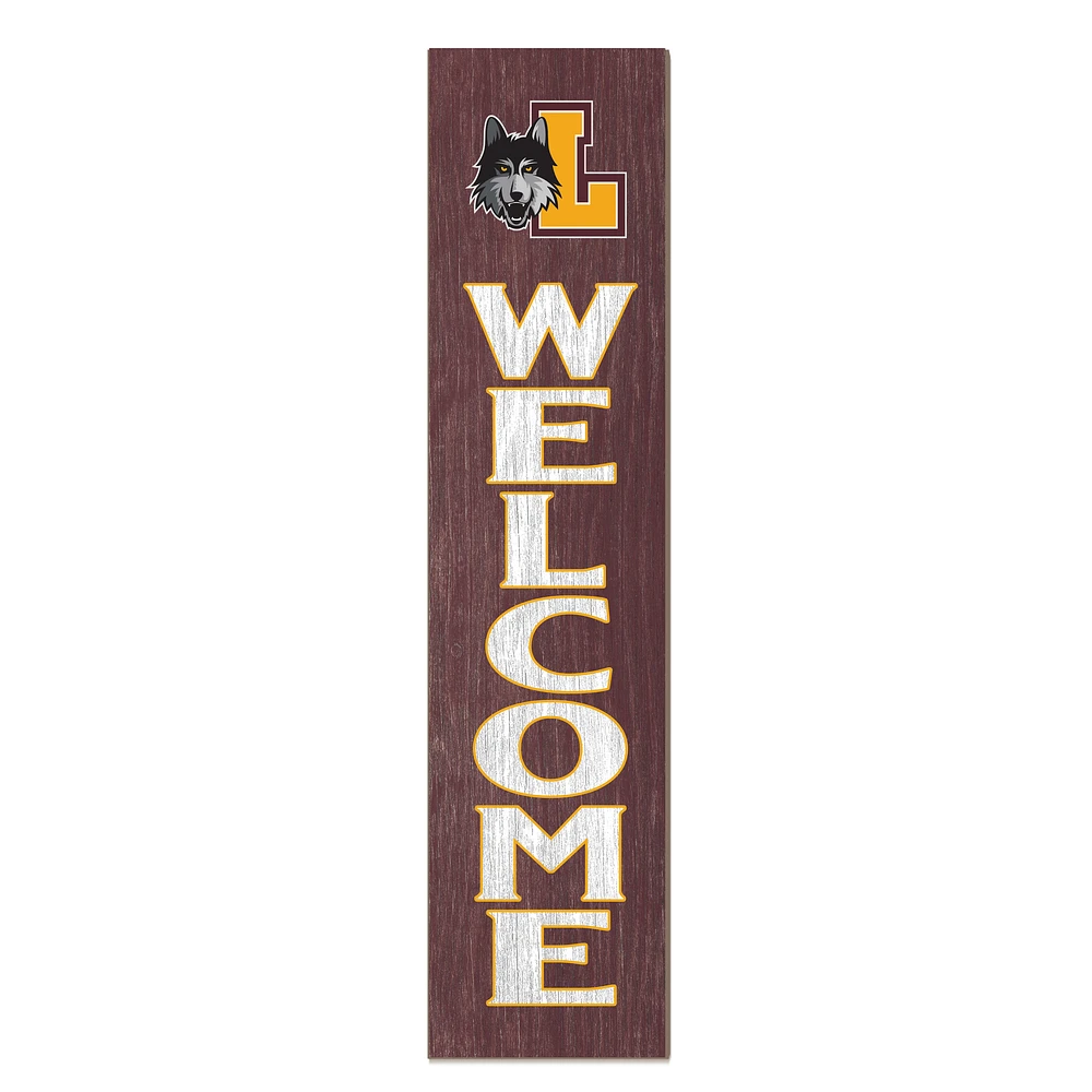 Loyola Chicago Ramblers 12'' x 48'' Welcome Outdoor Leaner