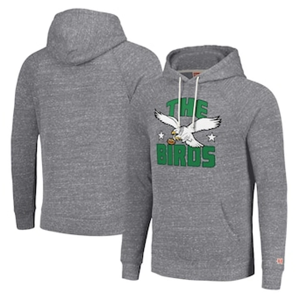 Unisex Homage Philadelphia Eagles Hyperlocal Raglan Pullover Hoodie